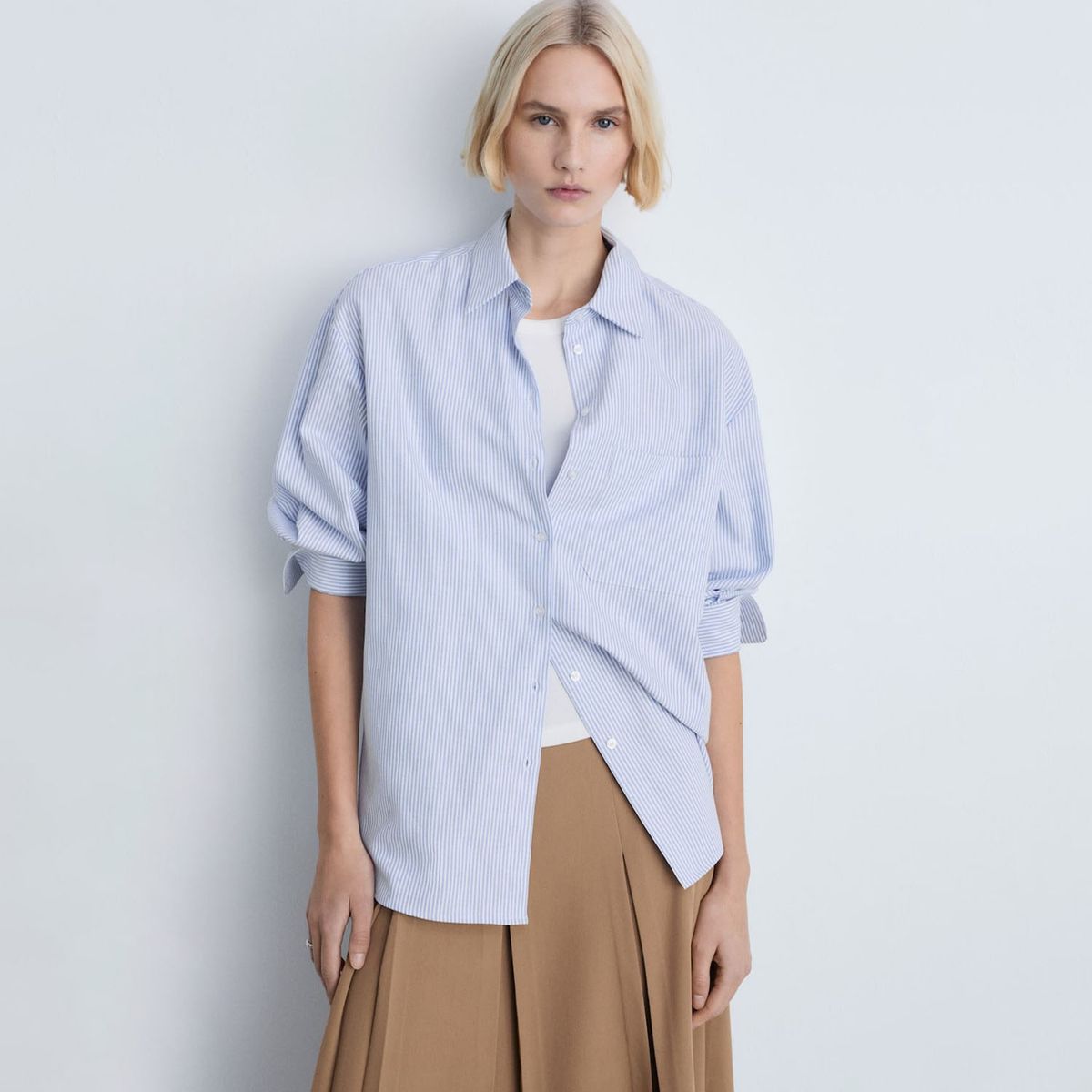 MANGO - Blusa Casual Mujer Mango