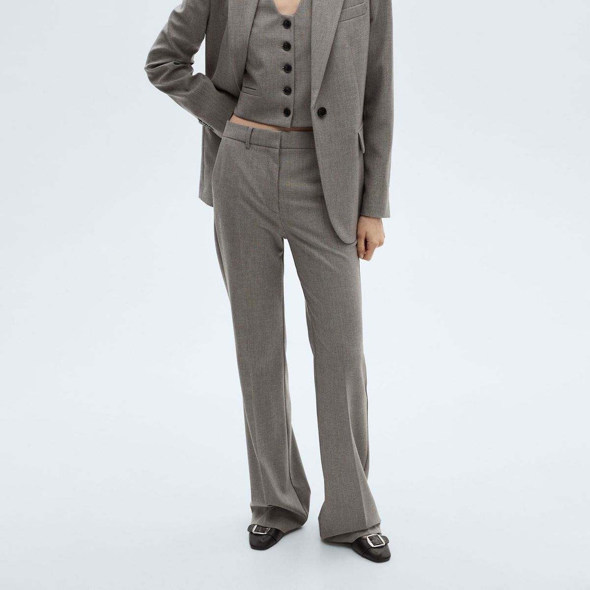 MANGO - Pantalón Sastrero Mujer Mango