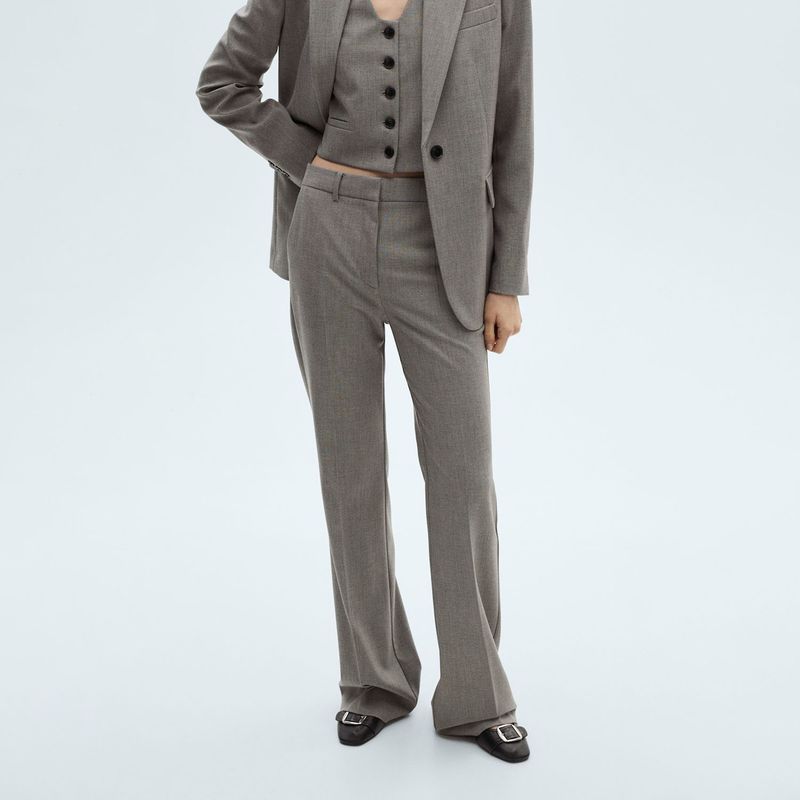 MANGO - Pantalón Sastrero Mujer Mango