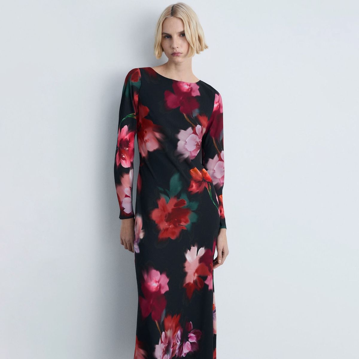 MANGO - Vestido Largo Mujer Mango