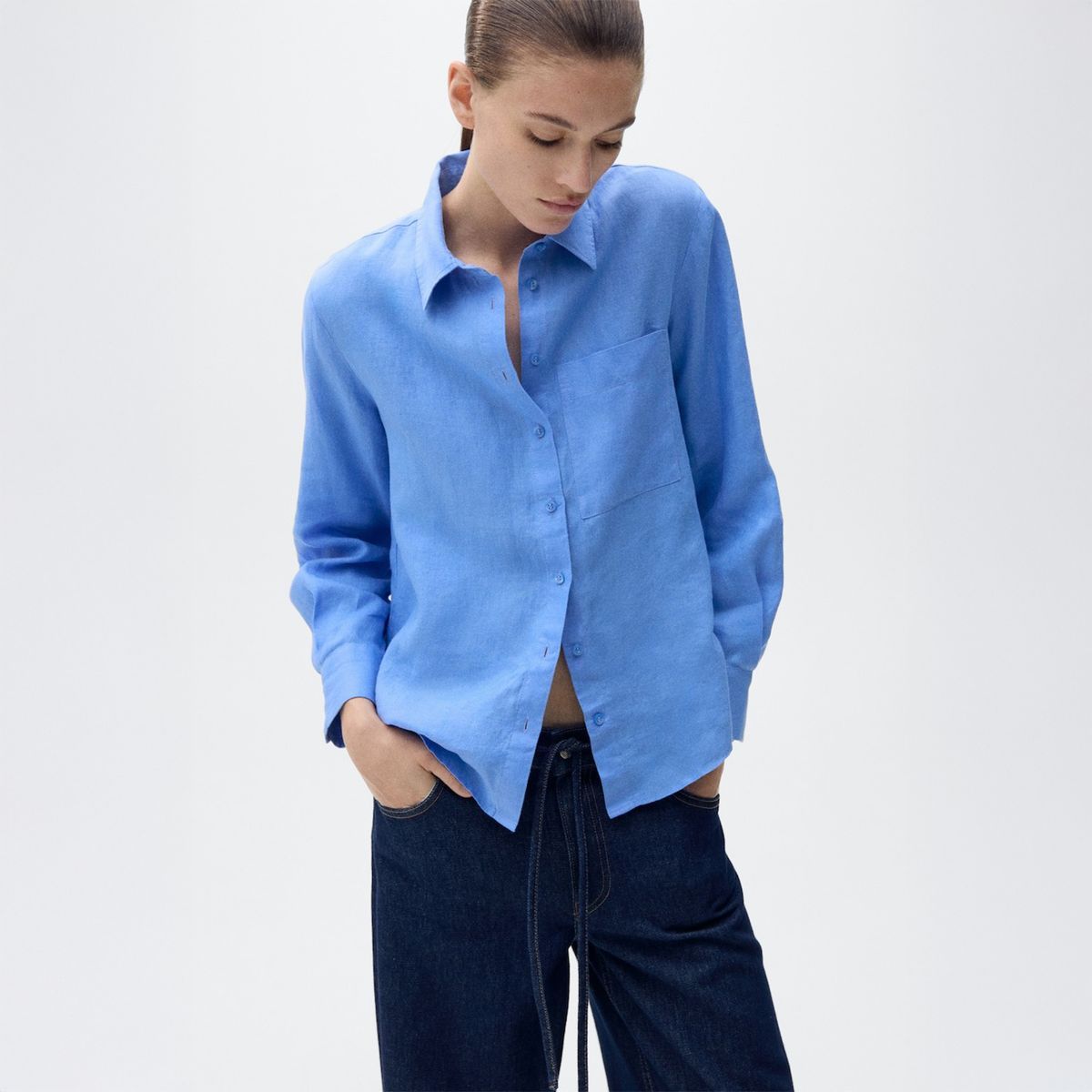 MANGO - Blusa Casual Mujer Mango