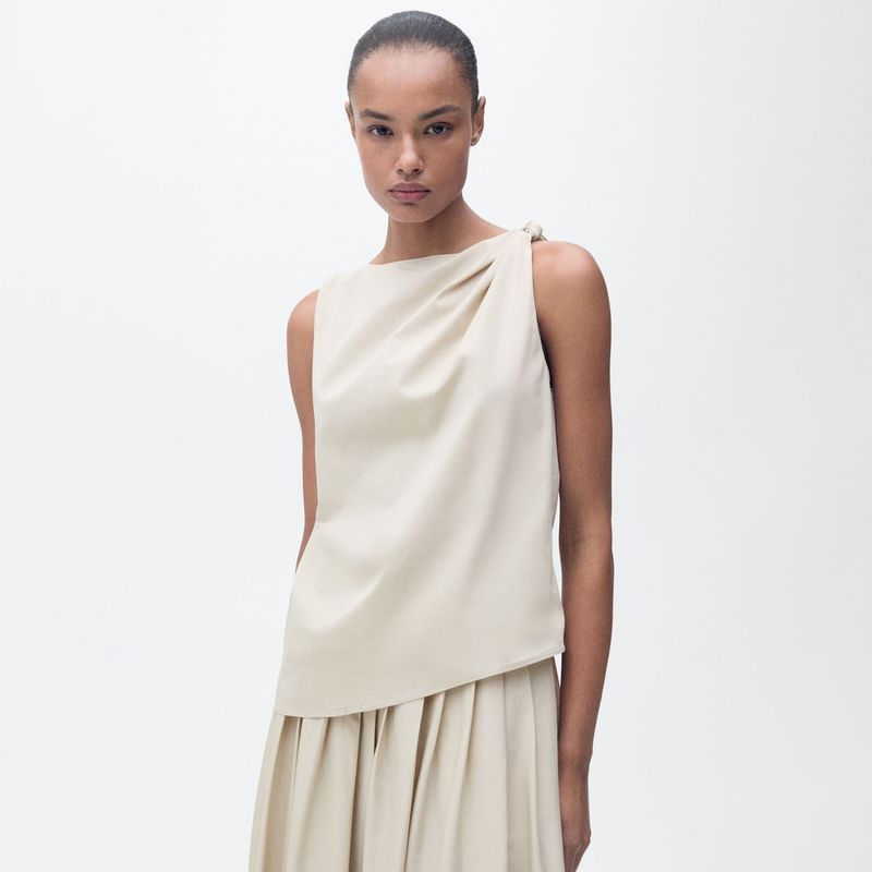 MANGO - Top Casual Mujer Mango