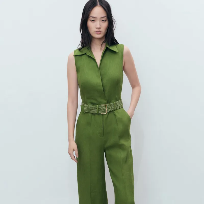 MANGO - Enterizo Casual Mujer Mango