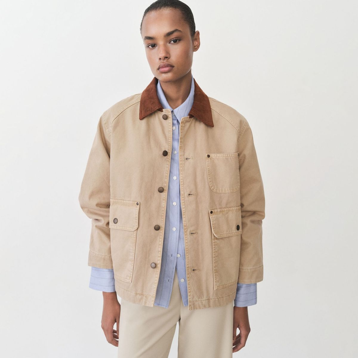 MANGO - Casaca Casual Mujer Mango