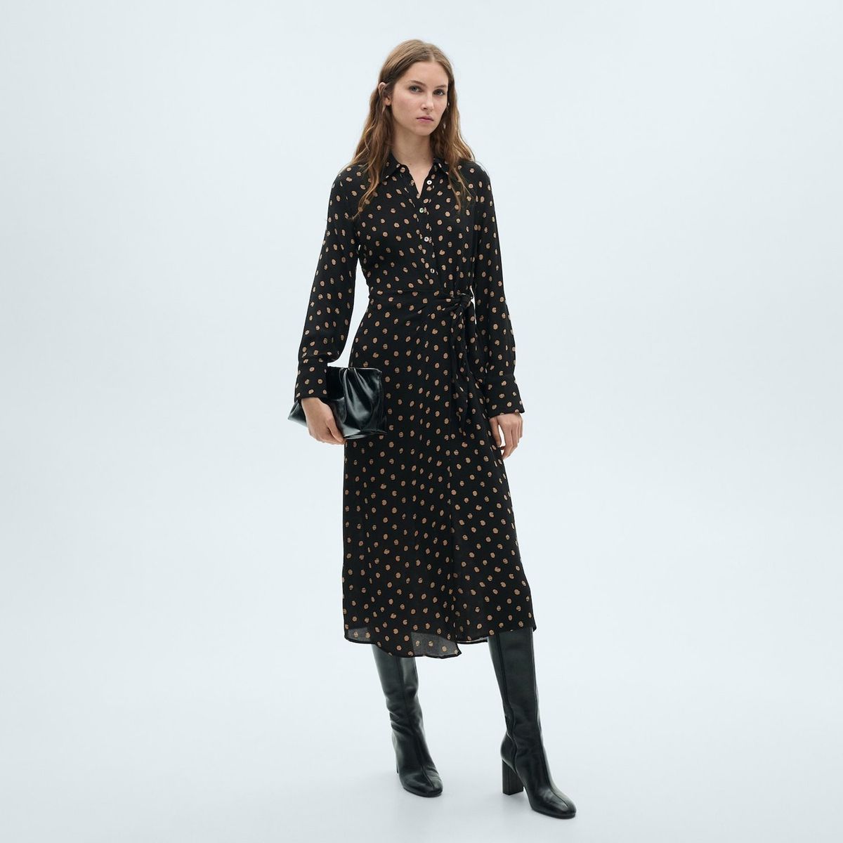 MANGO - Vestido Largo Casual Mujer Mango