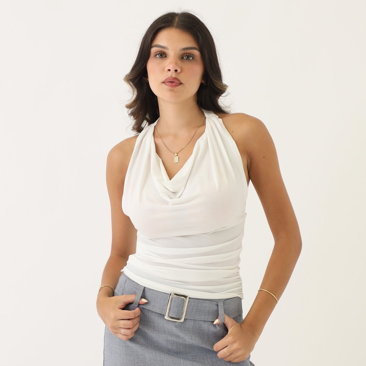 SYBILLA - Top Sin Mangas Casual Mujer Sybilla