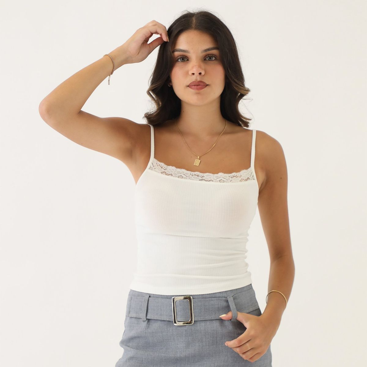 SYBILLA - Top Sin Mangas Casual Mujer Sybilla