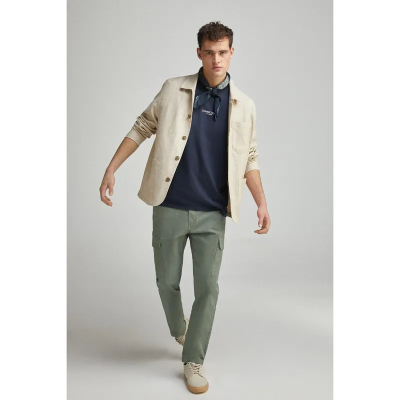 SPRINGFIELD - Polo 100% Algodón Manga Corta Casual Springfield