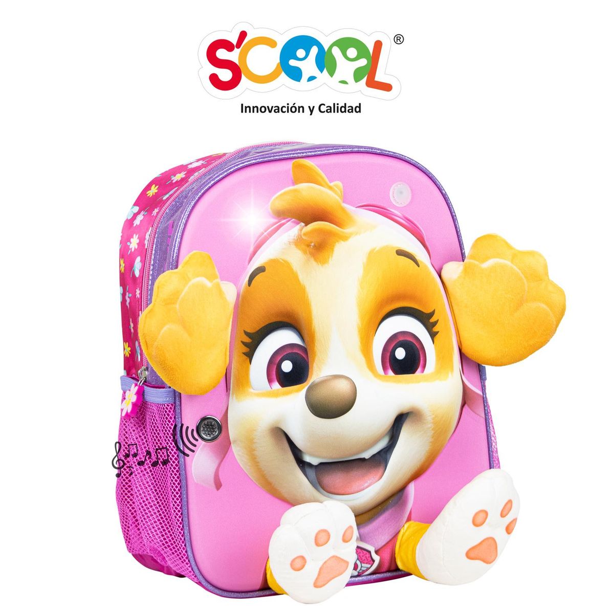 SCOOL - Mochila Kids Magic C/luces-sonido Paw Patrol M Sky