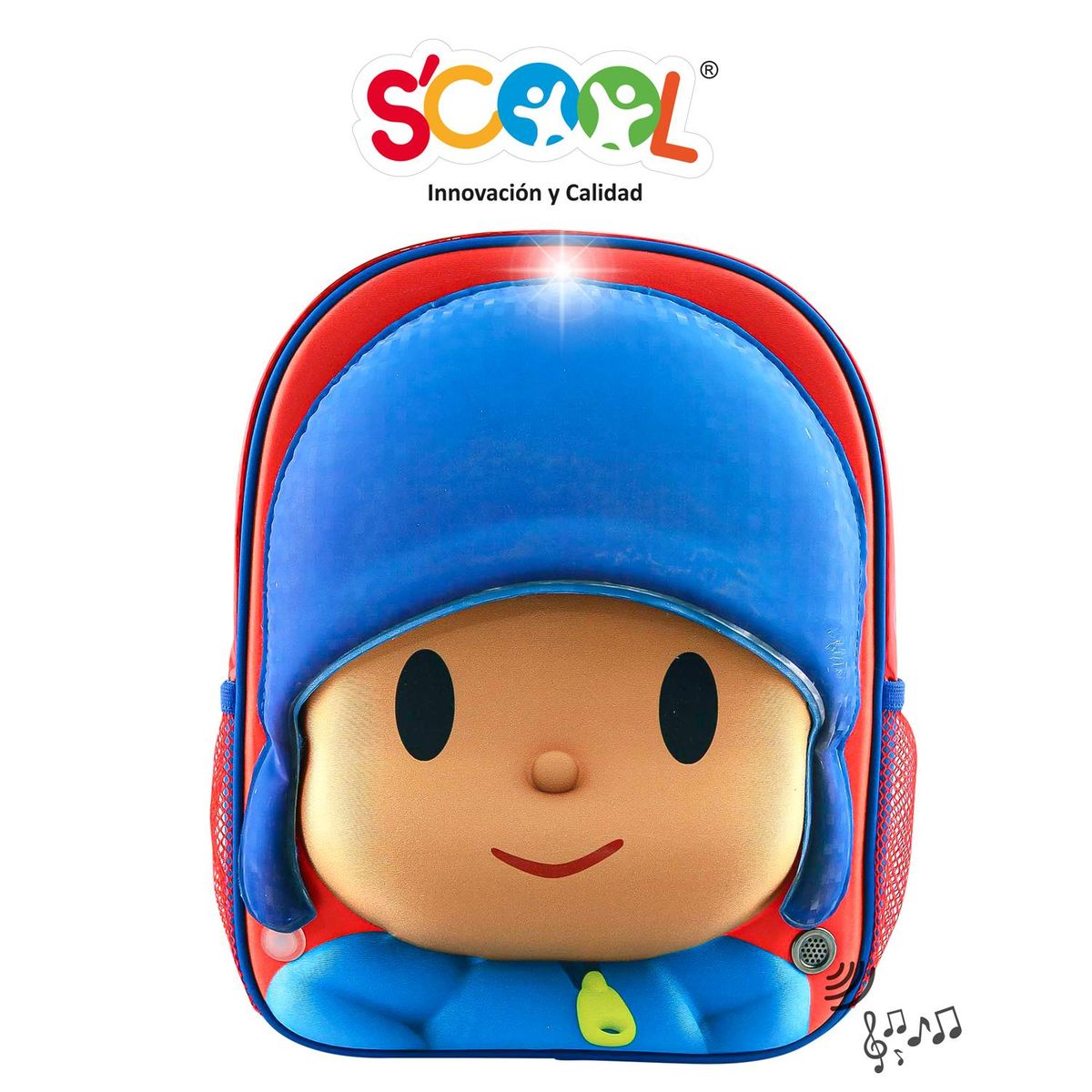 SCOOL - Set Mochila Con Luces Y Sonido Magic Pocoyo