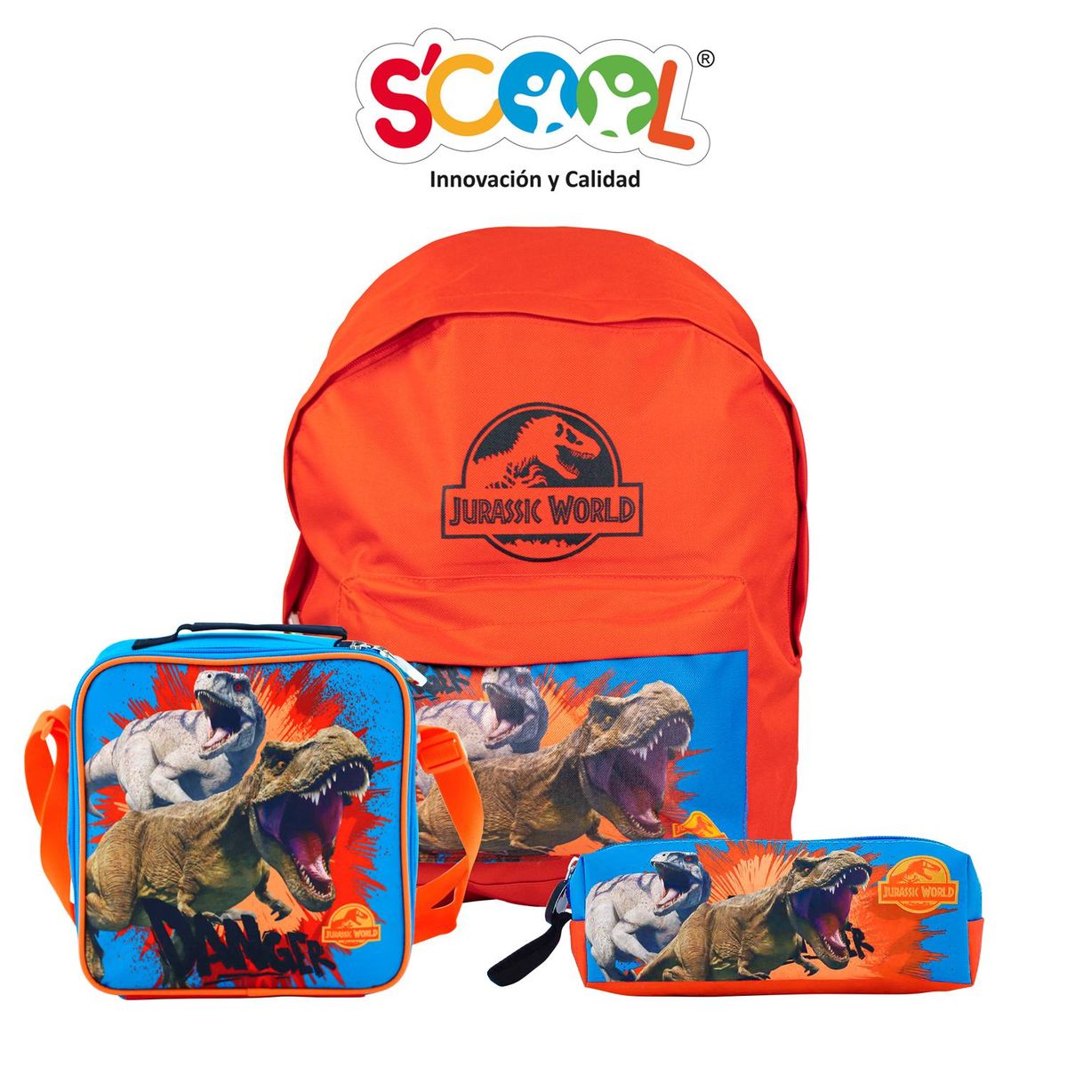 SCOOL - Set Mochila Económica Oficio Kombat Jurassic