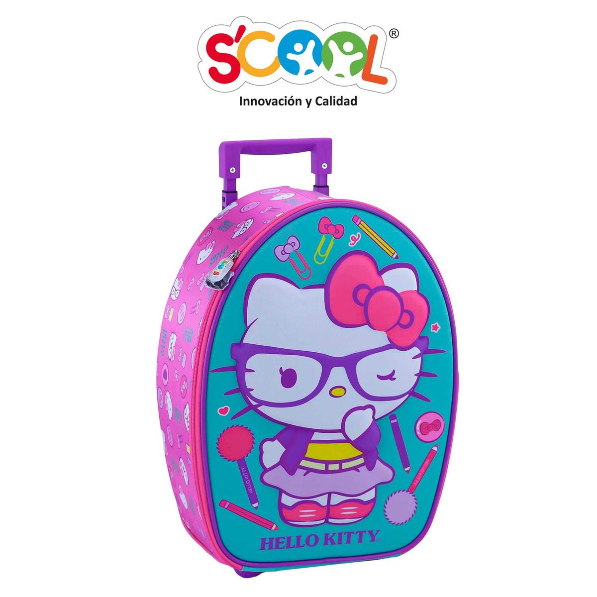 SCOOL - Set Maleta Grande Oficio 3d Ranger Hello Kitty