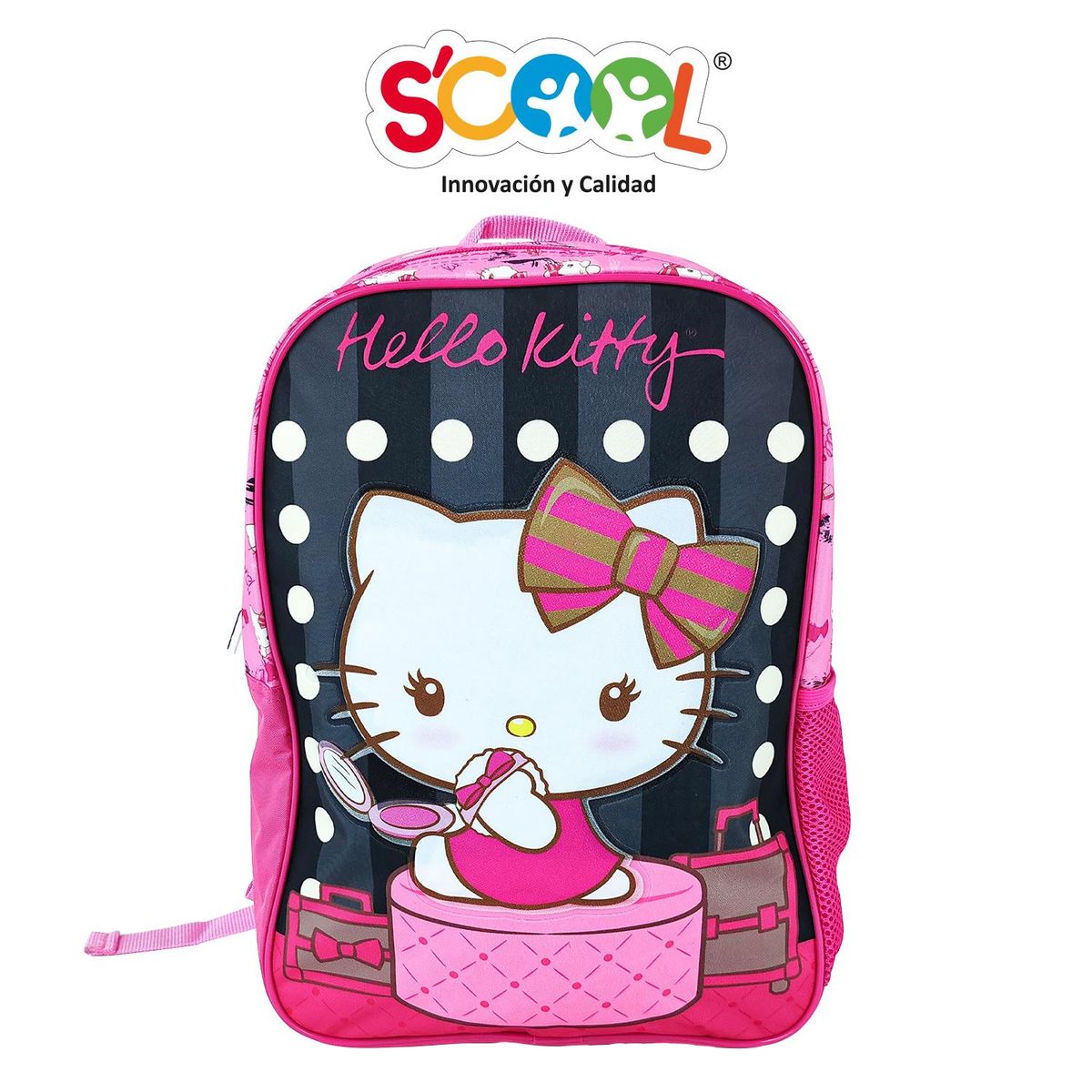 SCOOL - Set Mochila Oficio 1 Bolsillo Kombat Hello Kitty