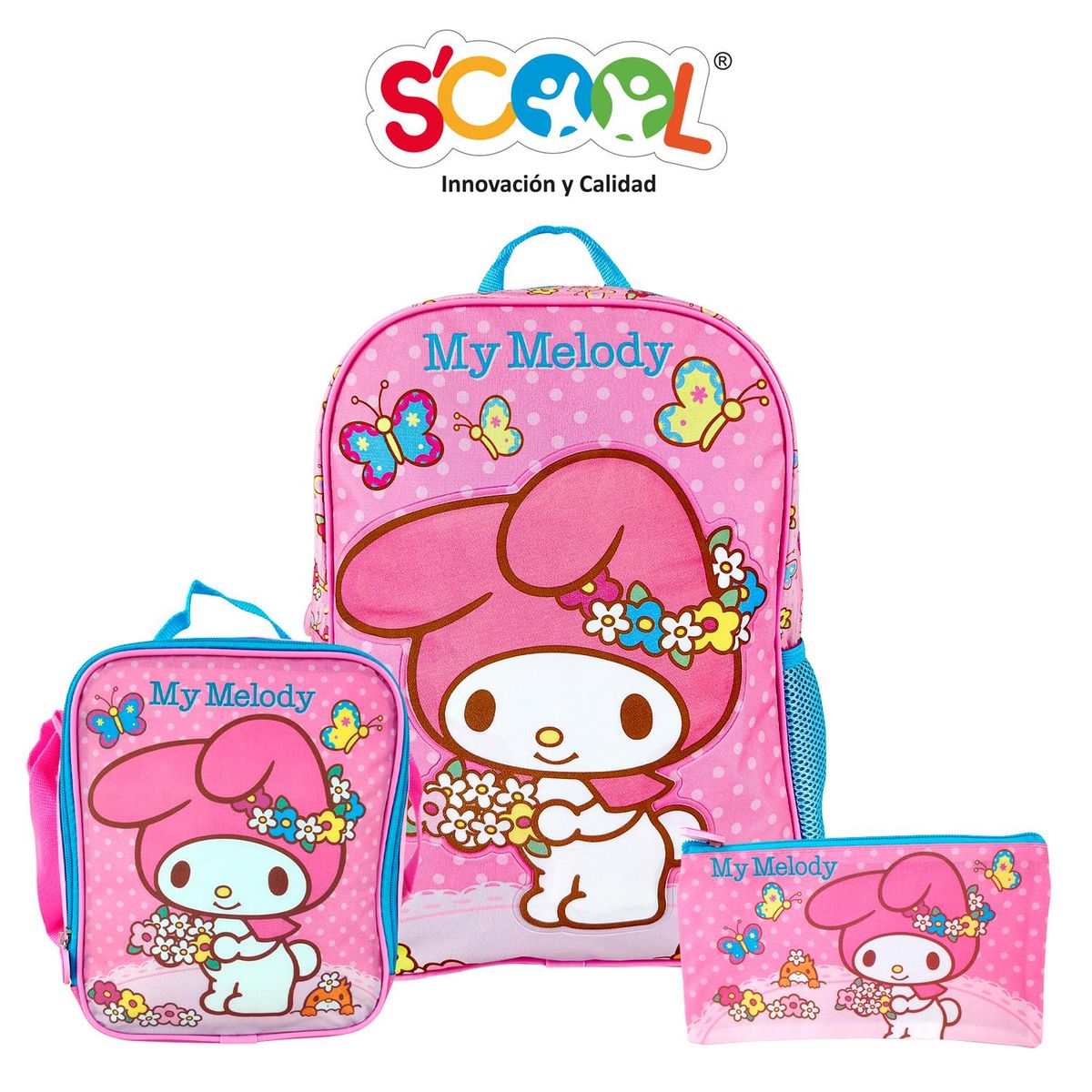 SCOOL - Set Mochila Oficio 1 Bolsillo Kombat My Melody
