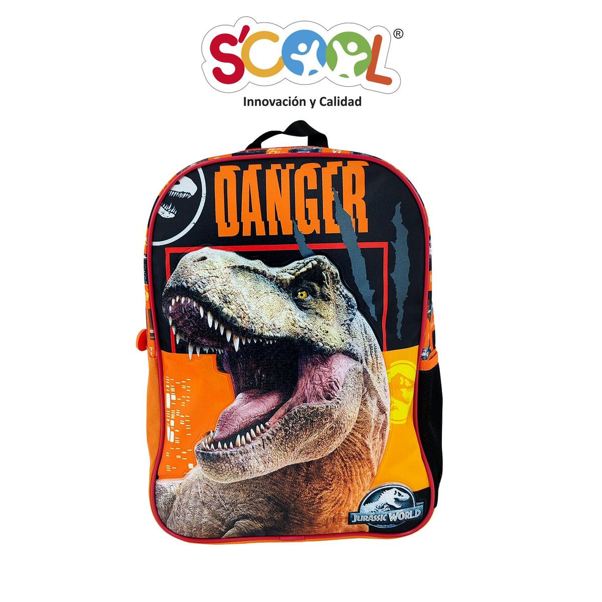 SCOOL - Set Mochila Oficio 1 Bolsillo Kombat Jurassic
