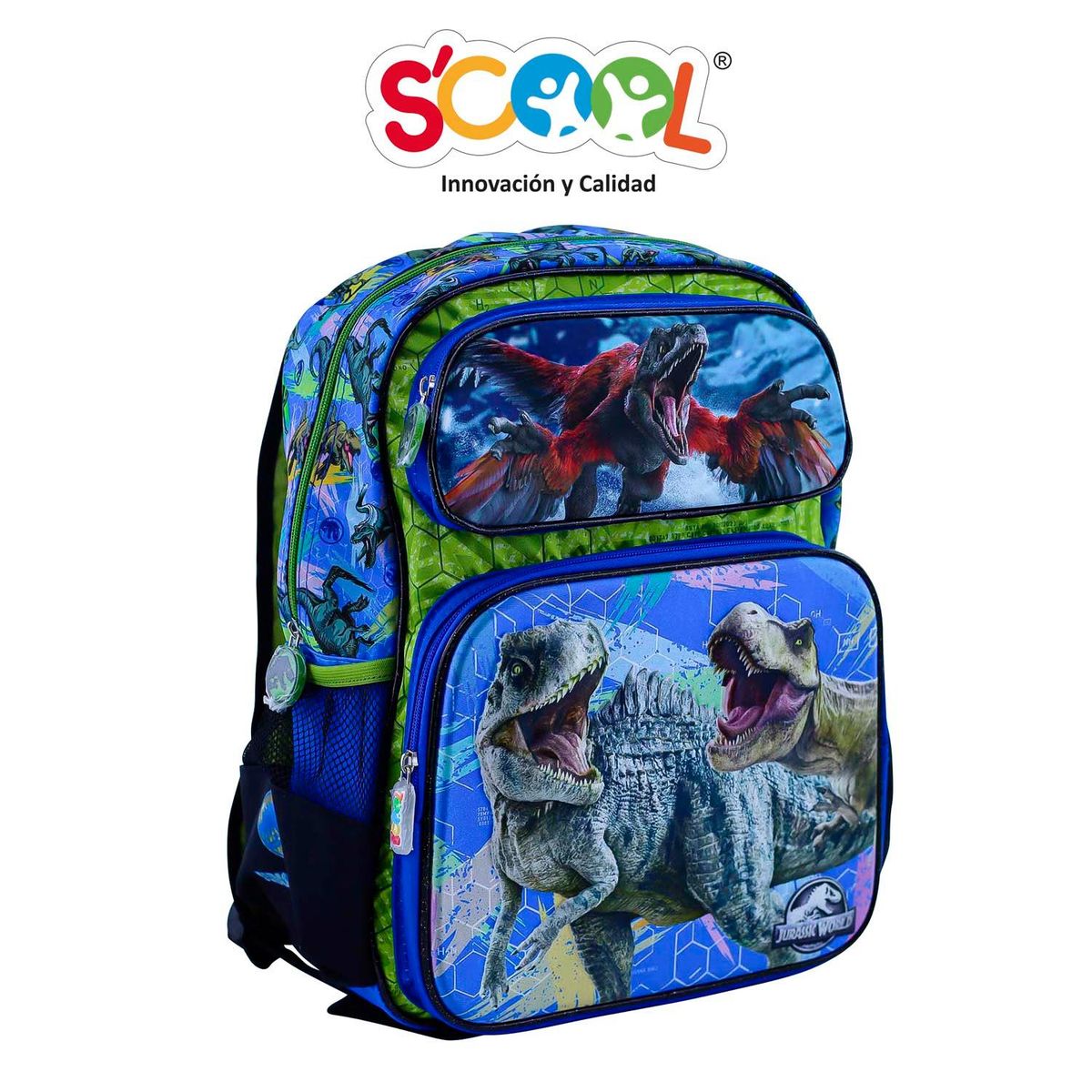 SCOOL - Set Mochila Escolar Oficio 3d Magic Jurassic