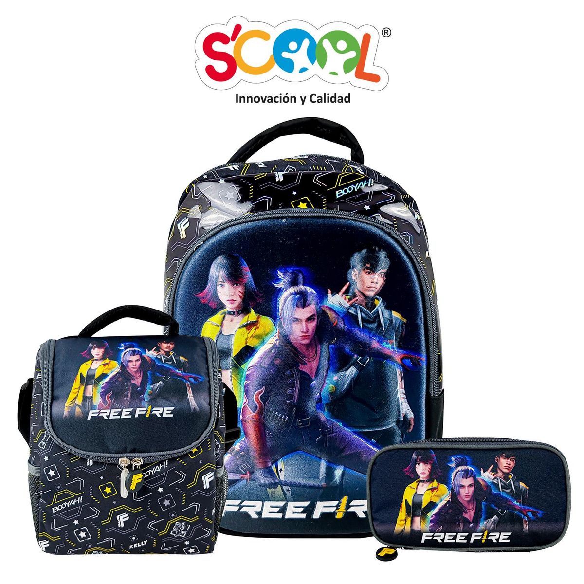 SCOOL - Set Mochila Tod Oficio 3d Magic Free Fire