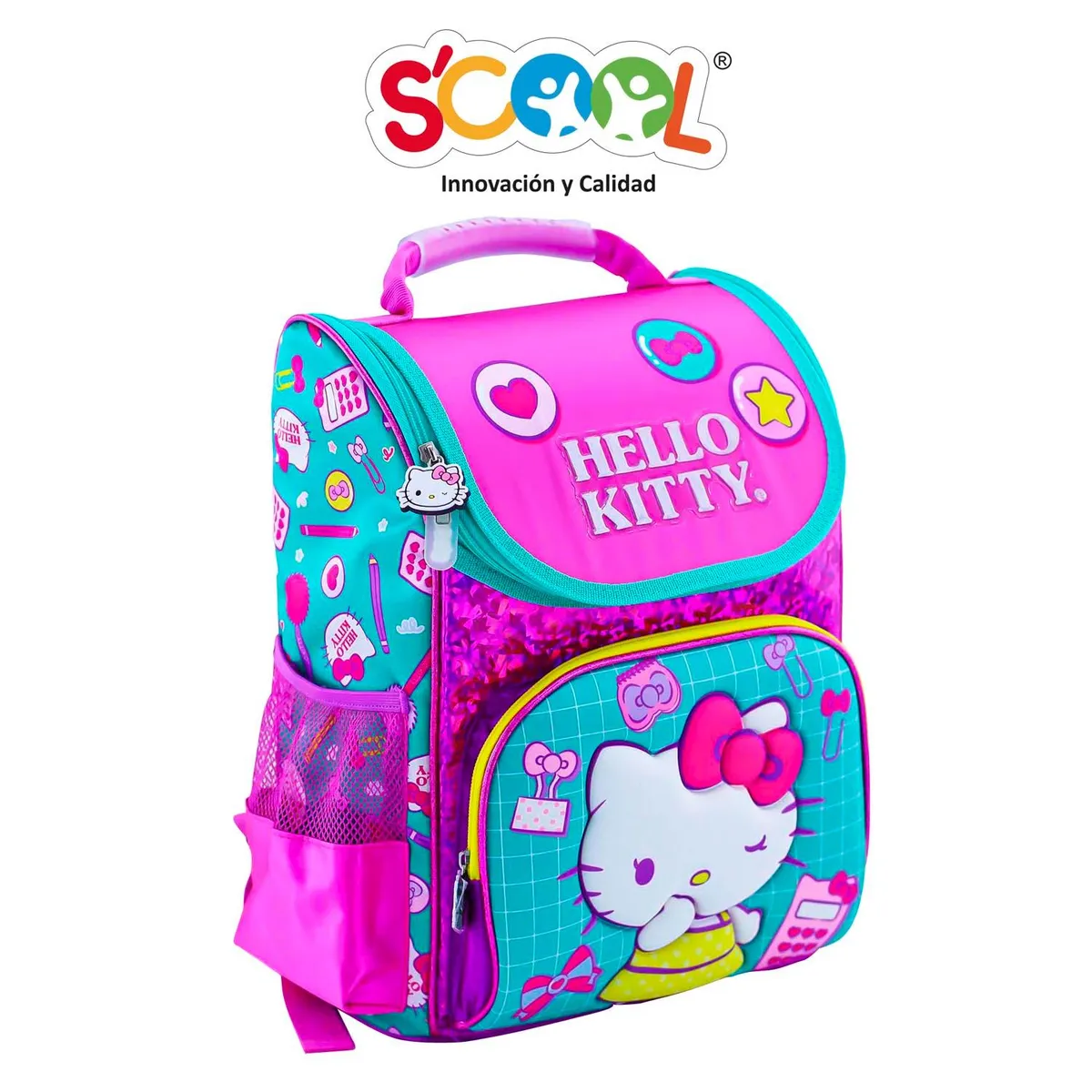 SCOOL - Set Mochila Pick Oficio 3d Magic Hello Kitty