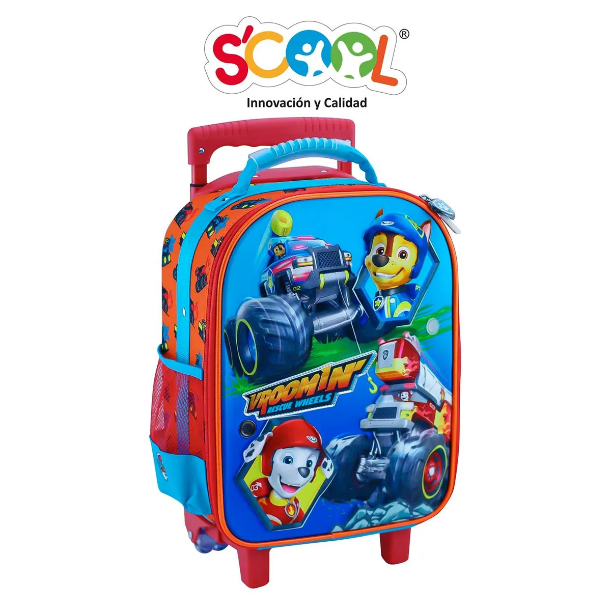 SCOOL - Set Maleta Mediana A4 Con Luces Y Sonido 3d Magic Premium Paw Patrol H