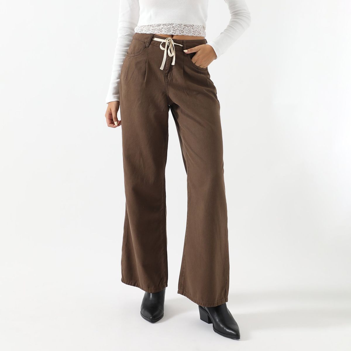 SYBILLA - Jean Wide Algodón Mujer Sybilla