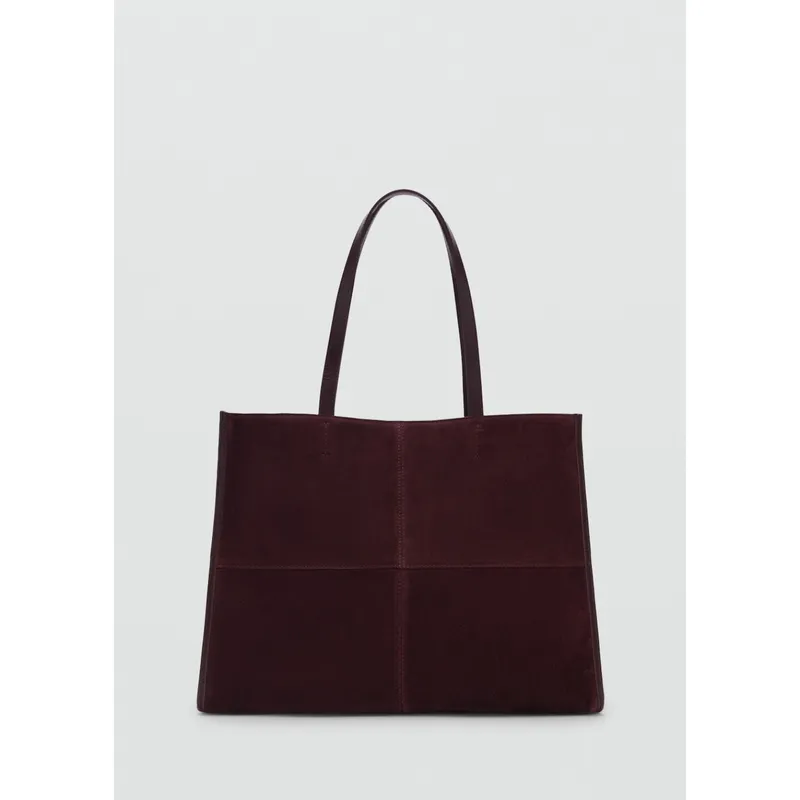 MANGO - Cartera Fes 100% Cuero Mujer Mango