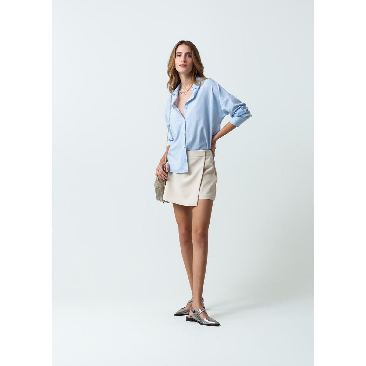 NAF NAF - Blusa Manga Larga Algodón Mujer Naf Naf