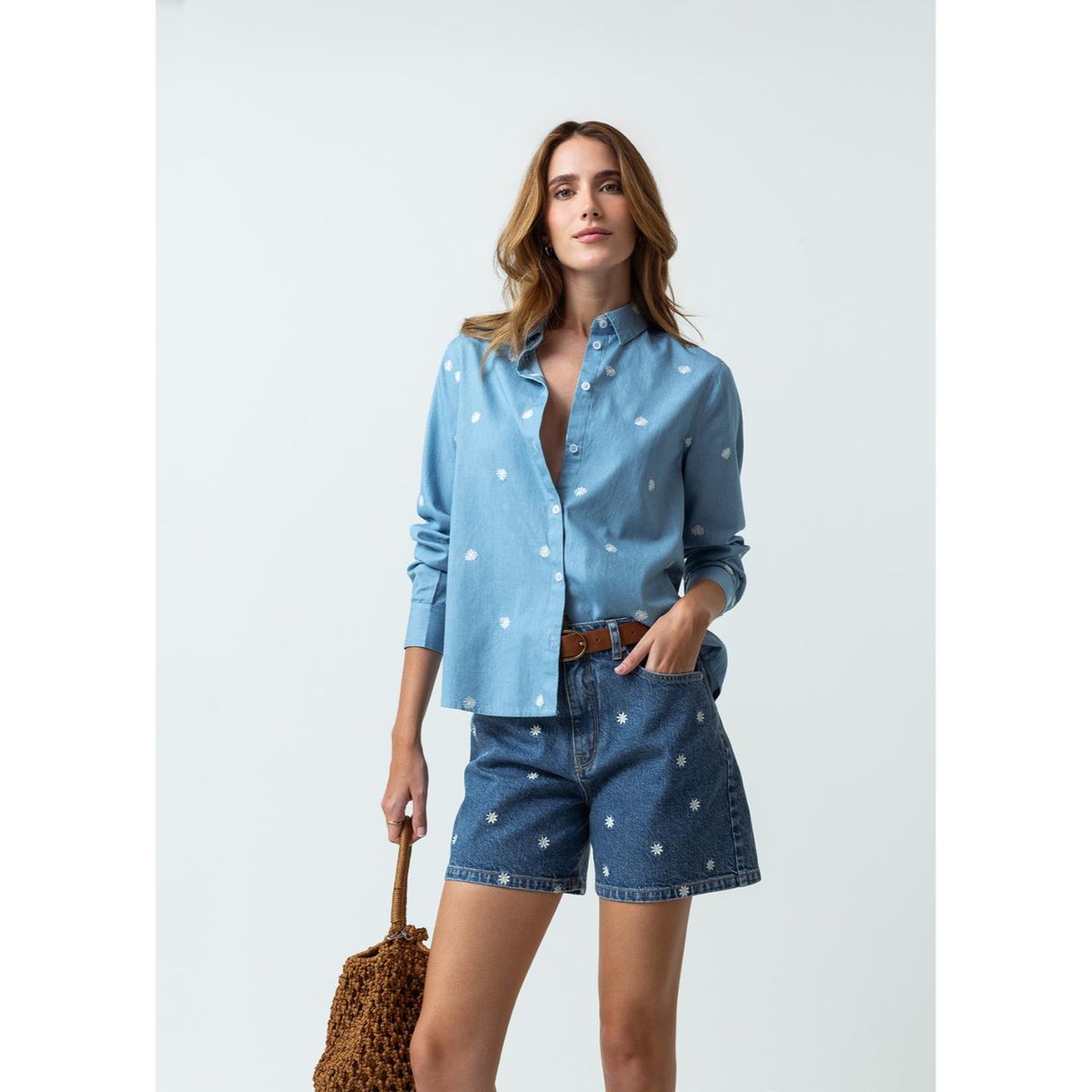 NAF NAF - Blusa Manga Larga 100% Algodón Mujer Naf Naf