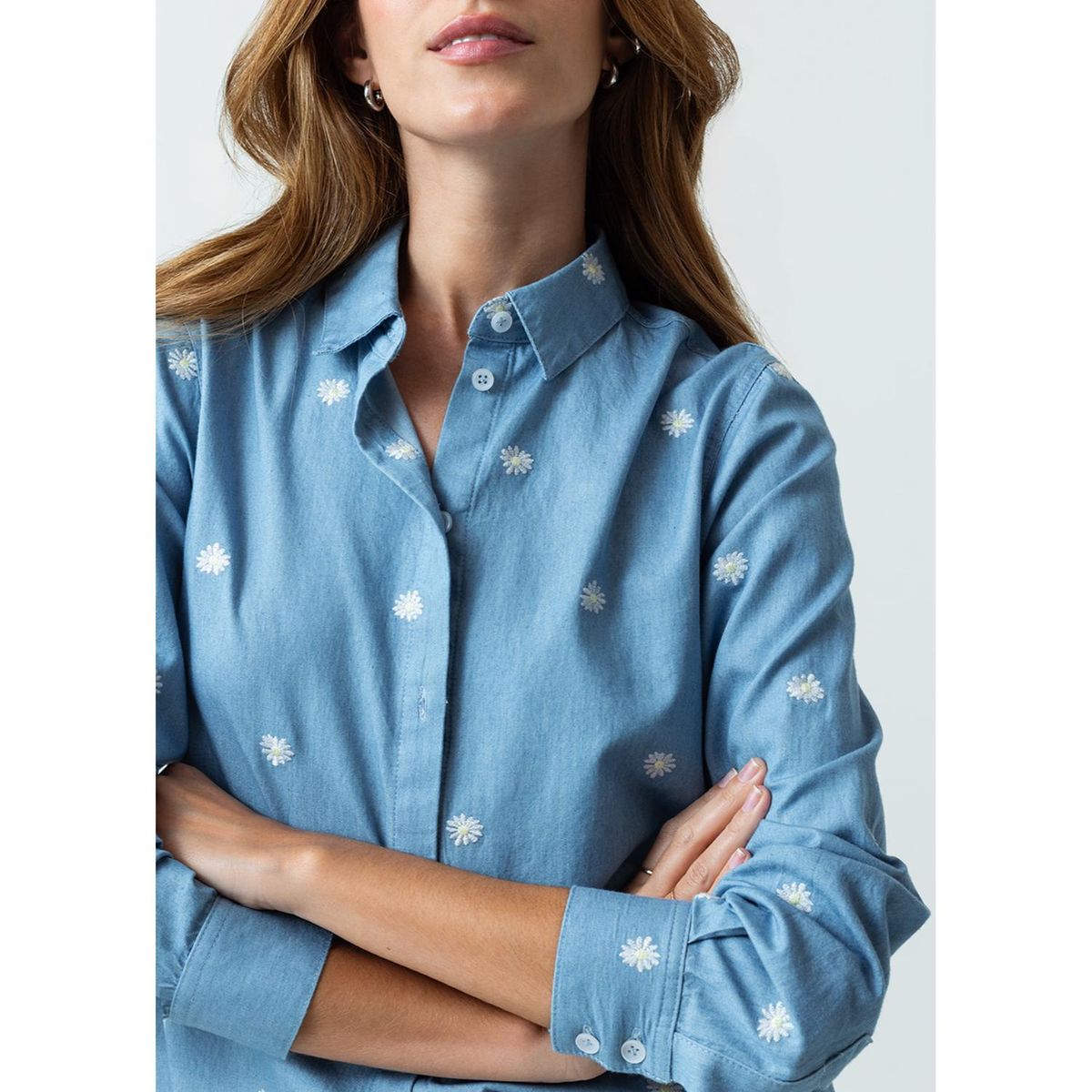 NAF NAF - Blusa Manga Larga 100% Algodón Mujer Naf Naf