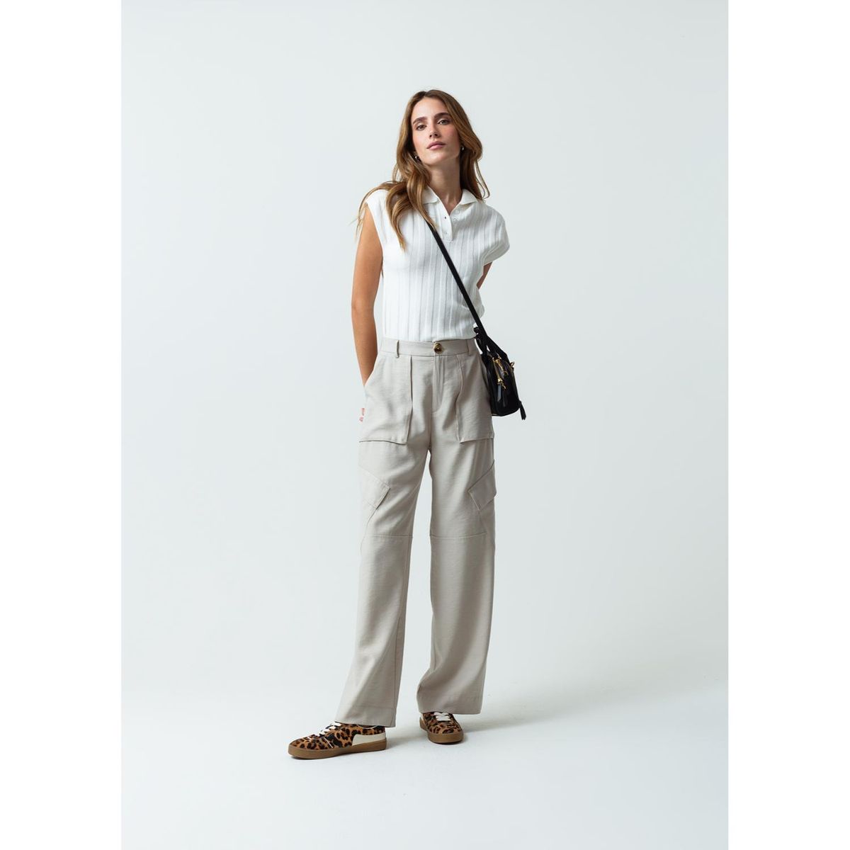 NAF NAF - Pantalón Largo Casual Mujer Naf Naf
