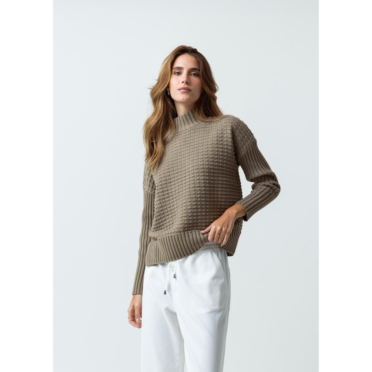 NAF NAF - Chompa 100% Algodón Mujer Naf Naf