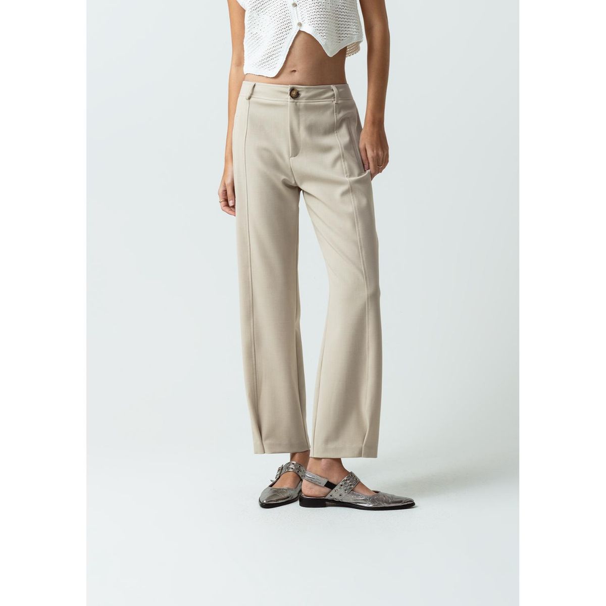 NAF NAF - Pantalón Largo Casual Mujer Naf Naf
