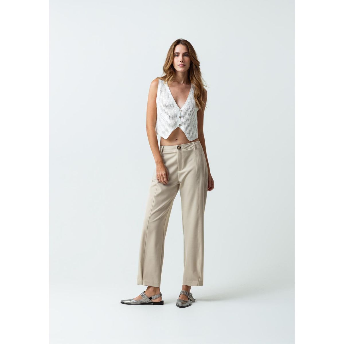 NAF NAF - Pantalón Largo Casual Mujer Naf Naf