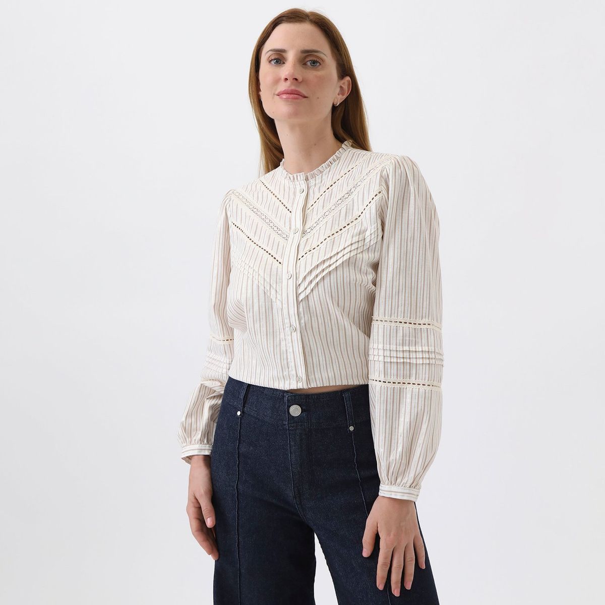 APOLOGY - Blusa Manga Larga 100% Algodón Mujer Apology