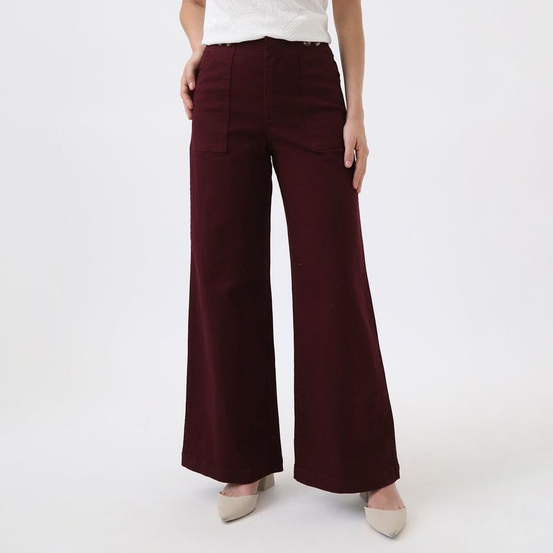 APOLOGY - Pantalón Recto Algodón Mujer Apology