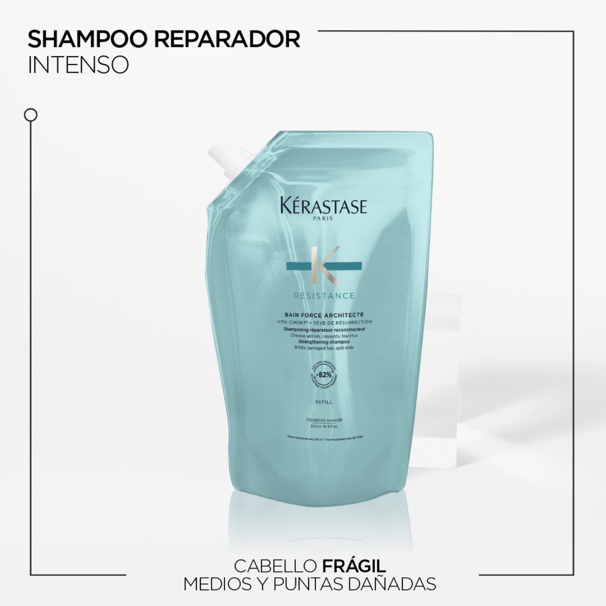 KERASTASE - Shampoo refill Resistance Kerastase 500ml