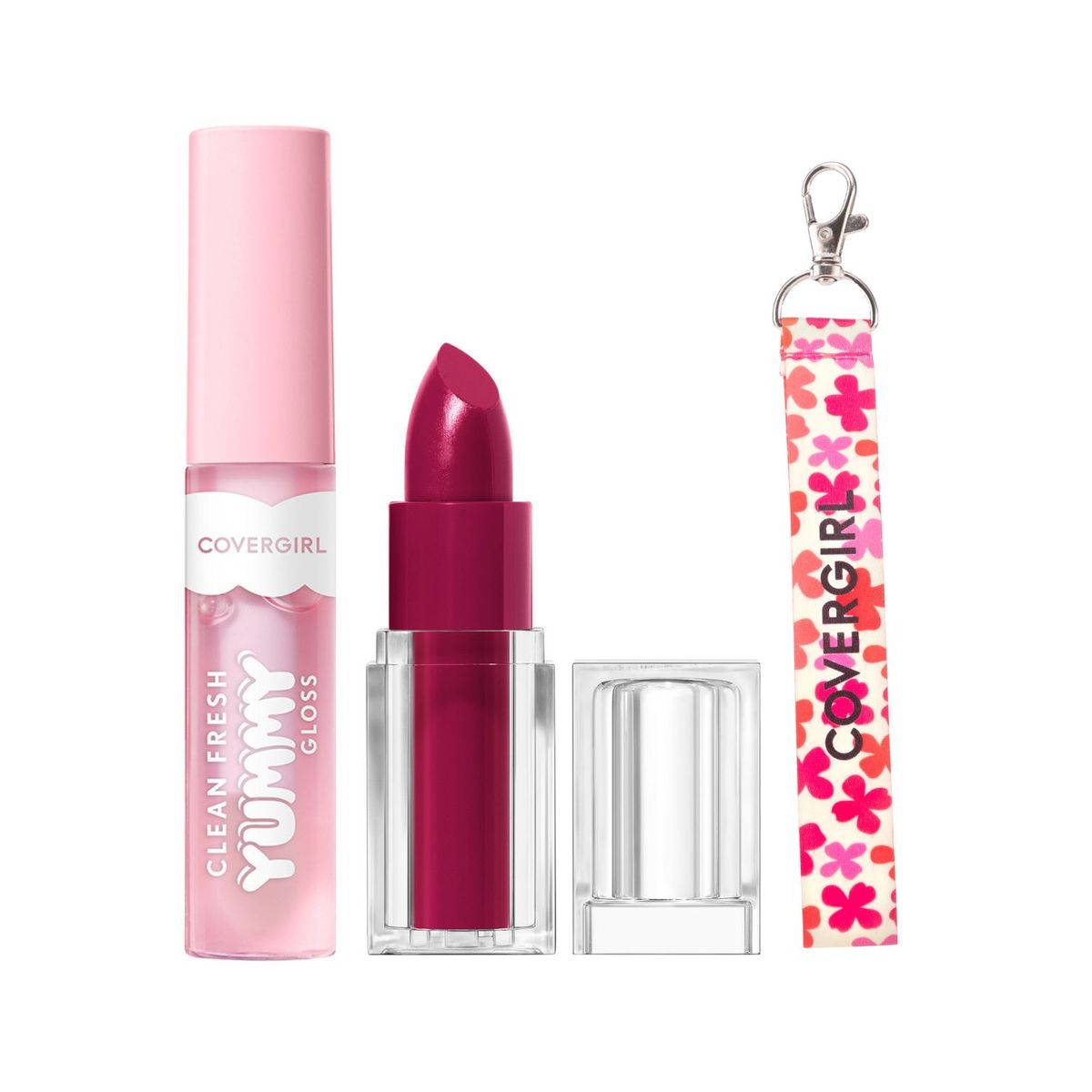 COVERGIRL - Set Labial Clean Lip Color Adorned + Yummy Gloss Let's Get Fizzical