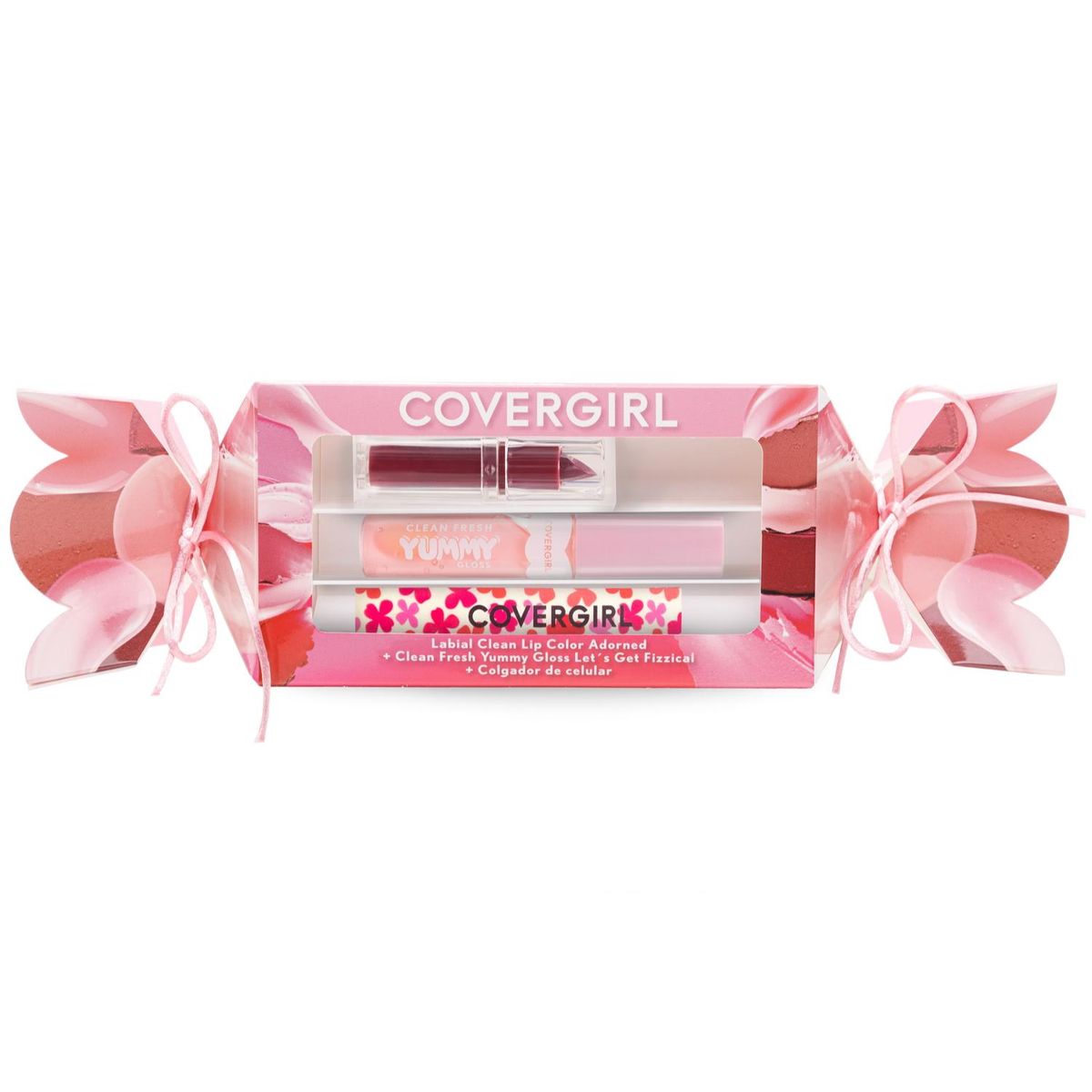 COVERGIRL - Set Labial Clean Lip Color Adorned + Yummy Gloss Let's Get Fizzical