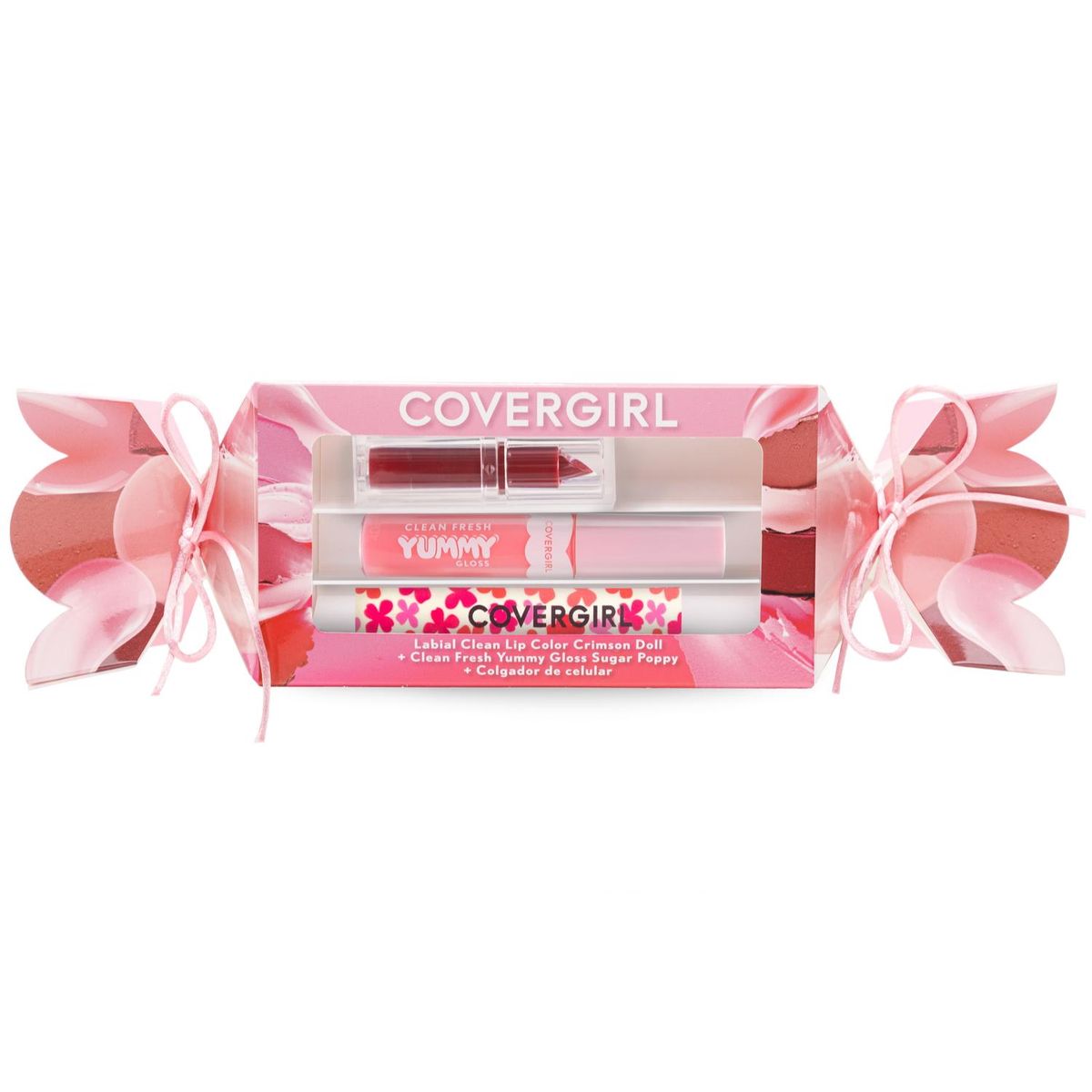 COVERGIRL - Set Labial Clean Lip Color Crimson Doll + Yummy Gloss Sugar Poppy