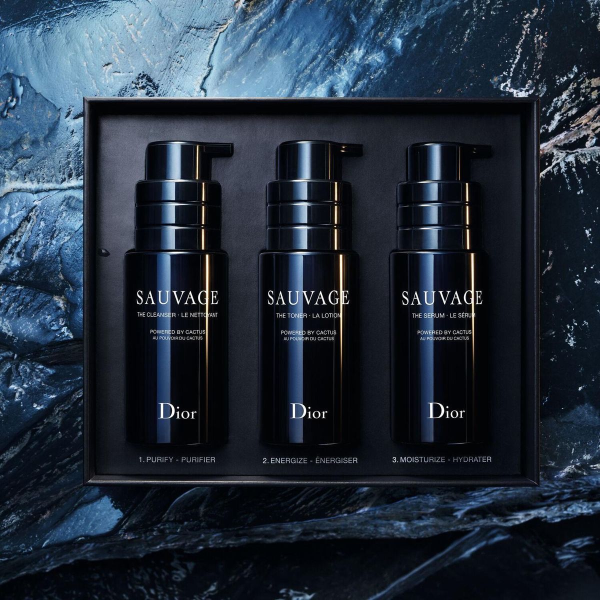 DIOR - Set Dior Tratamieto Sauvage Mencare Ritual 3x45 Ml
