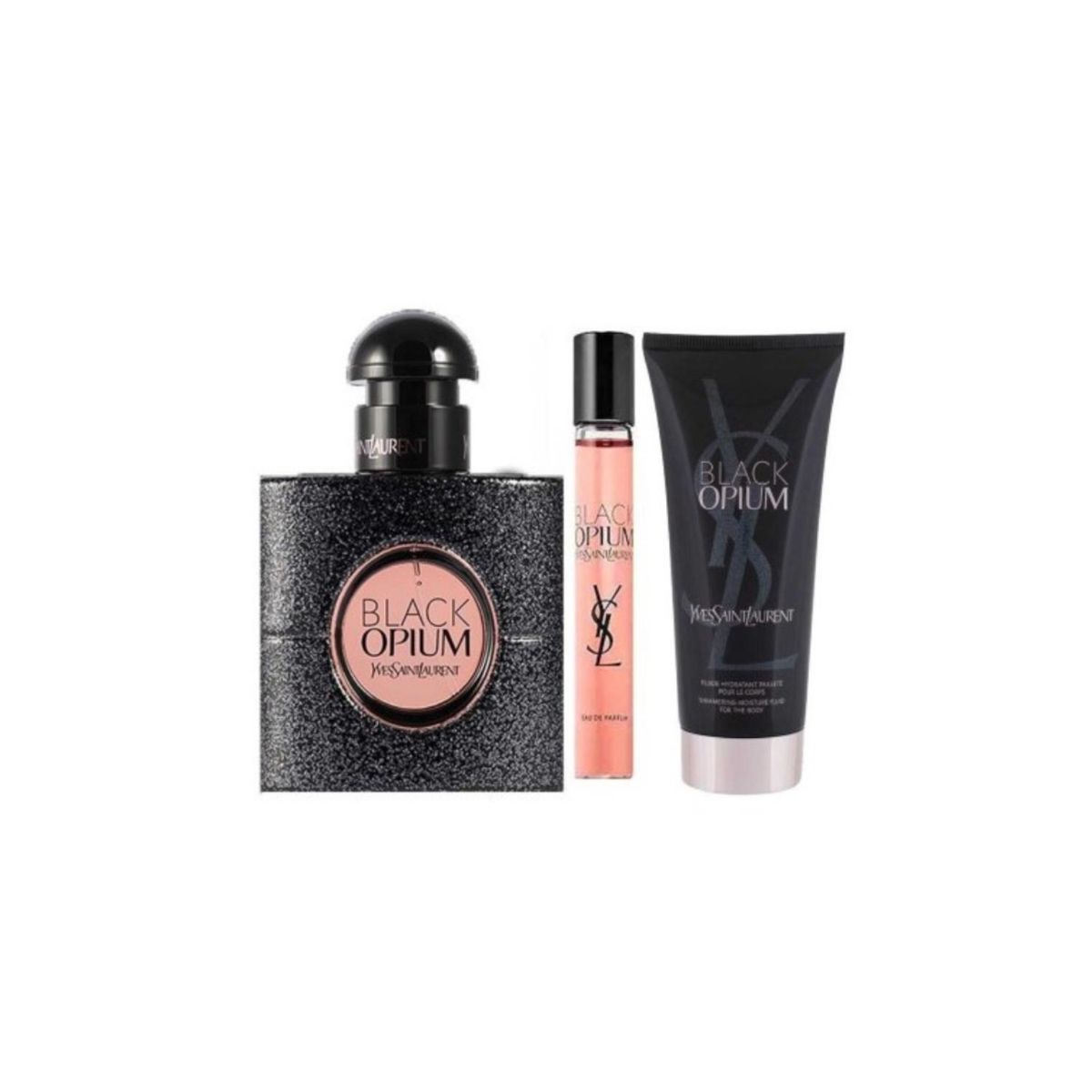 YVES SAINT LAURENT - Estuche Black Opium Edp 90 Ml + 10 Ml + Body Lotion 50 Ml Mujer