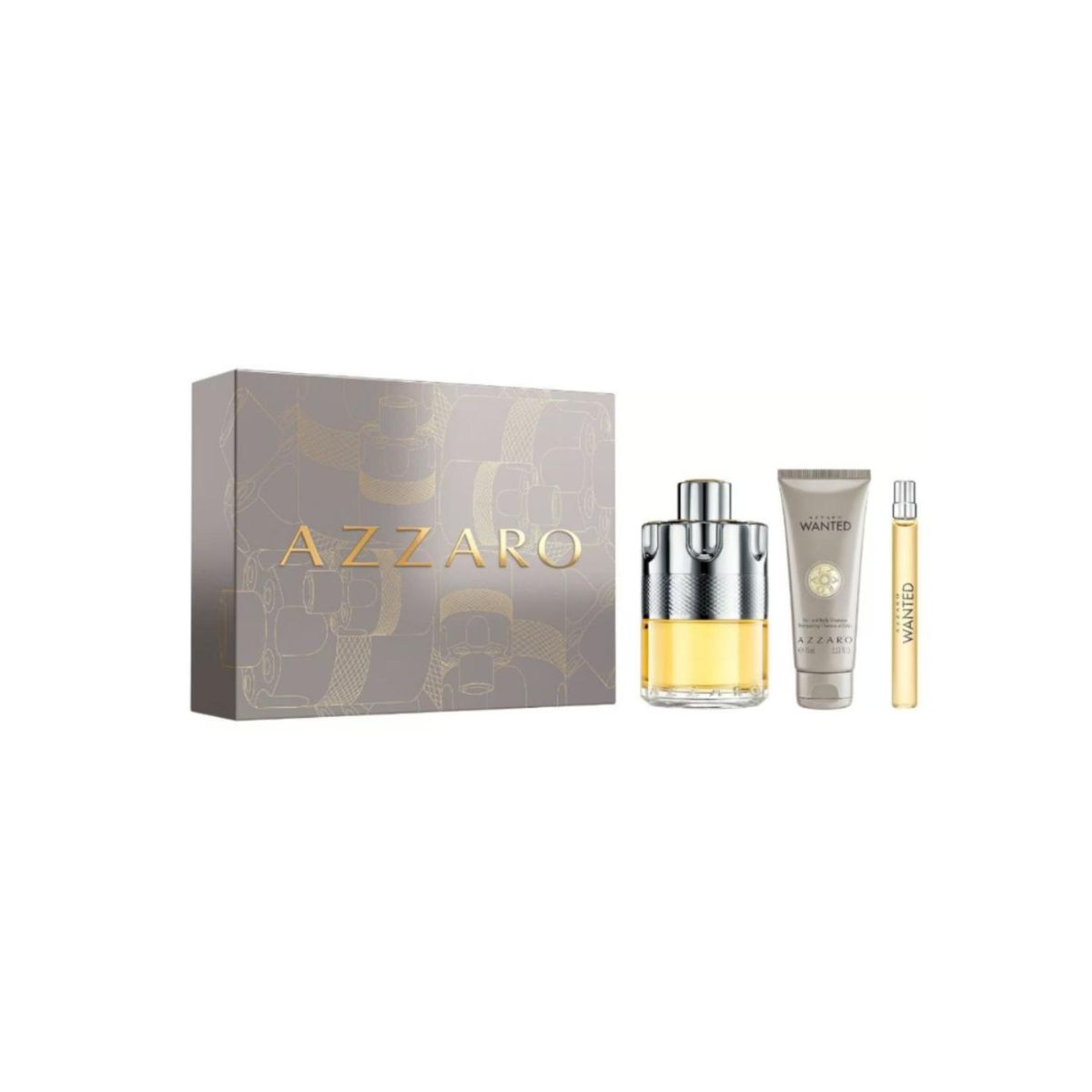 AZZARO - Estuche Wanted Edt 100 Ml + Hair & Body Lotion 75 Ml + 10 Ml