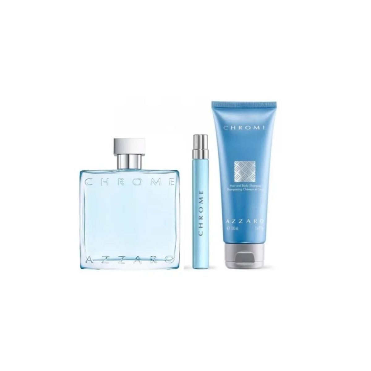 AZZARO - Estuche Chrome Edt 100 Ml + Hair & Body Lotion 75 Ml + 10 Ml Hombre