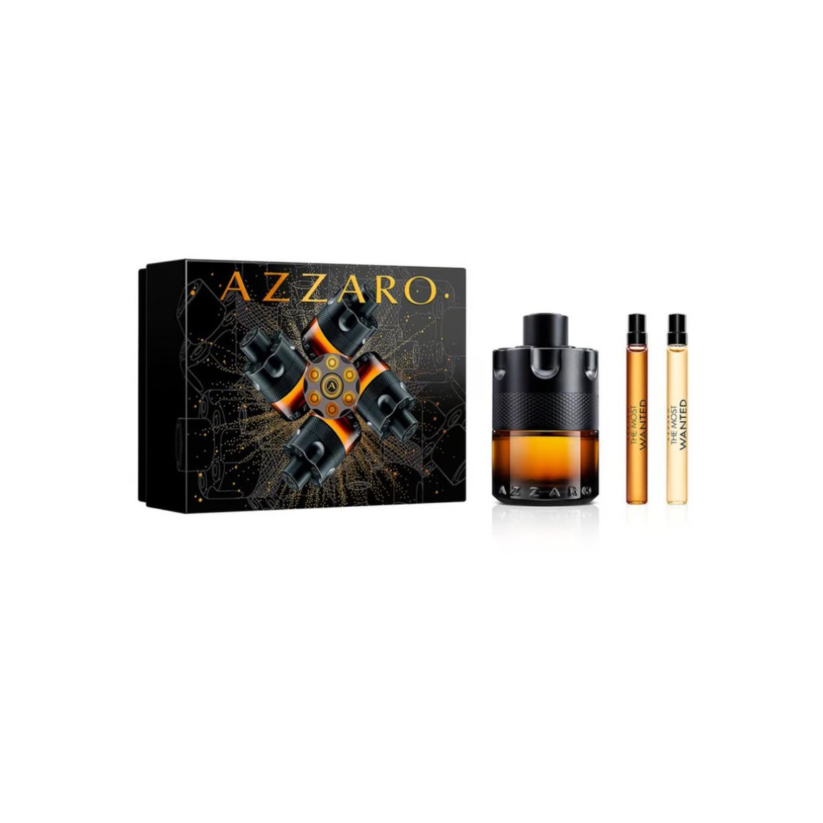 AZZARO - Estuche The Most Wanted Parfum 100 Ml + 10 Ml + 10 Ml Hombre