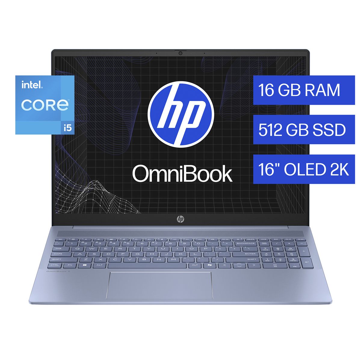 HP - Laptop Hp 16-ba1051la Omnibook 5 , intel Core I5 13va, 16ram, 512gb Ssd, 2k, 16", Windows 11 Home.