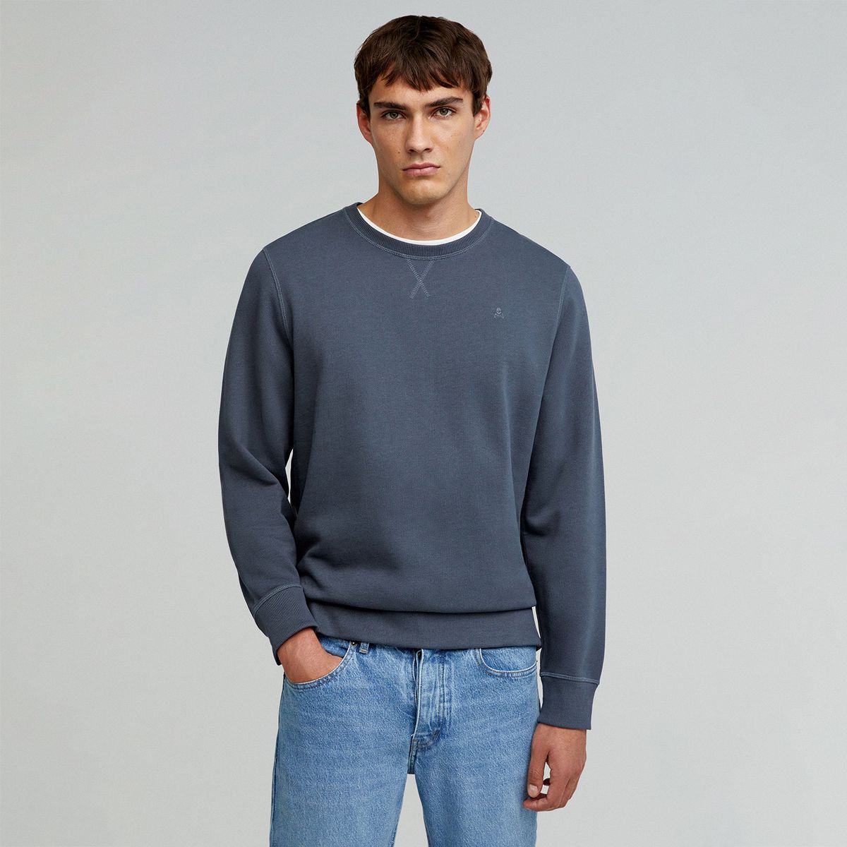 SCALPERS - Sudadera Calavera Bordada Hombre Scalpers