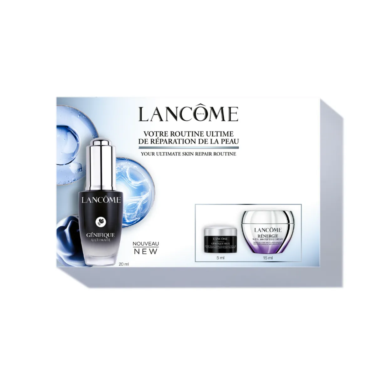 LANCOME - Set de Rutina Facial Génifique Starter Kit Antiedad 3 Piezas