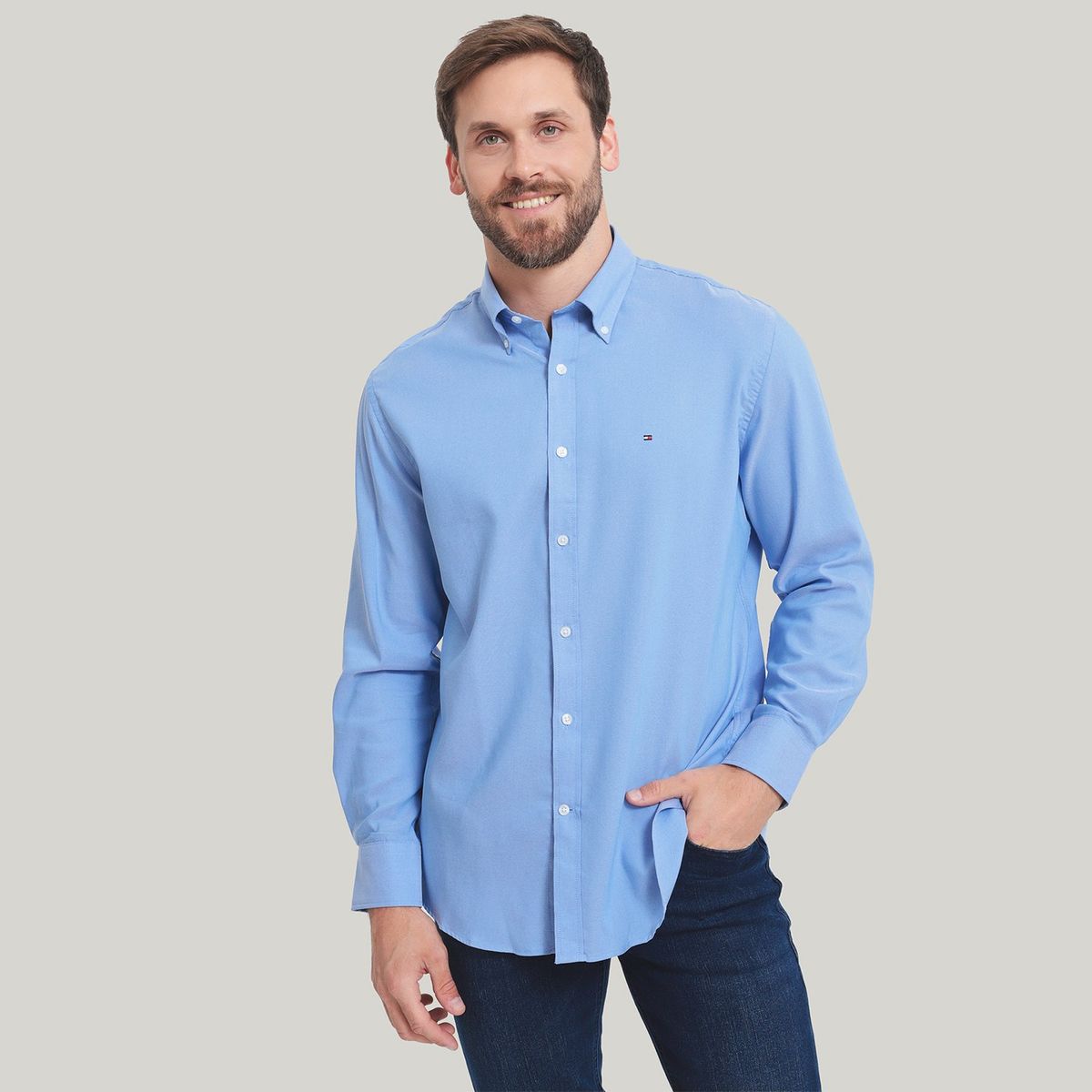 TOMMY HILFIGER - Camisa Manga Larga Hombre Tommy Hilfiger