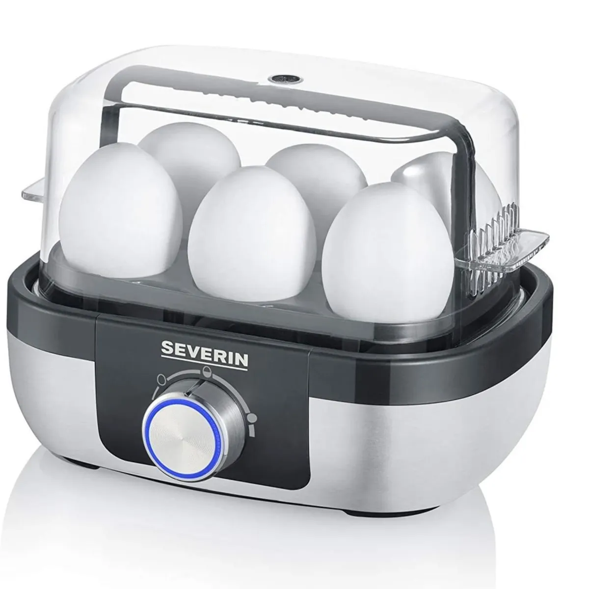 SEVERIN - Hervidor De Huevos De Acero Inoxidable Ek 3169