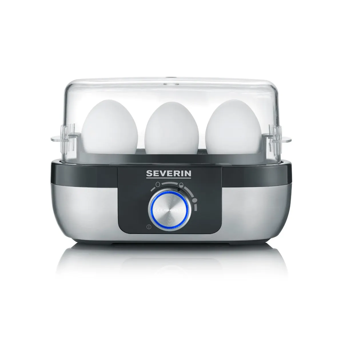 SEVERIN - Hervidor De Huevos Portatil De Acero Inoxidable Ek 3163