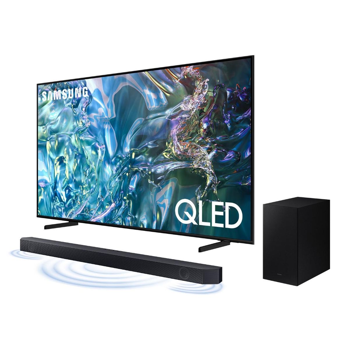 SAMSUNG - Televisor 75" Qled 4k Qn75q60dagxpe + Soundbar Hw-q600c